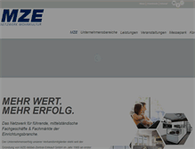 Tablet Screenshot of mze.de